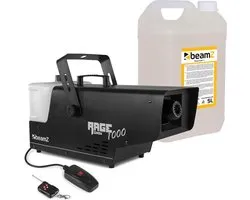 Snow Machine - BeamZ à neige BeamZ RAGE1000 avec télécommande sans fil et 5 litres de liquide à neige