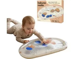 Solvix waterspeelmat fontein - Tummy Time Water Mat - BPA-vrij - Interactieve Sensorische Speelmat - Geschikt voor Baby's vanaf 3 Maanden - Voor Ontwikkeling en Spel