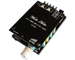 Allecto - ZK-XPS 150W - Amplificateur de puissance audio - Qualité sonore HiFi - Taille compacte - Bluetooth 5.0 - Amplificateur home cinéma - Convient pour