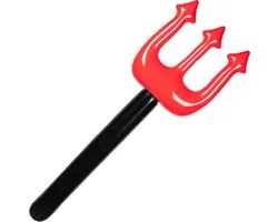 Boland - Opblaasbare duivelsvork - Wapen - Halloween accessoire - Decoratie - Horror - Carnaval - Themafeest