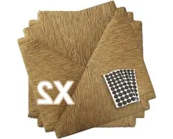 ZStyle Set of straw model 117, 40 x 40 cm, replacement seat, frame for chairs with chair, including felt (2 pieces)