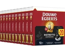Douwe Egberts Espresso Ristretto - Intensiteit 12/12 - 10 x 20 capsules