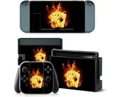 Cartes - skin de console Nintendo Switch - 1 skin de console et 2 skins de contrôleur