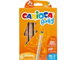 CARIOCA BABY 1+ 3in 1 JUMBO KLEURWASKRIJTJES/6