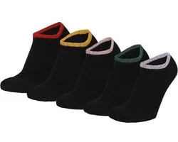 Chaussettes basses filles | Fashion | Noir | Taille 27/30 | Chaussettes pour baskets | Chaussettes basses enfants | Chaussettes courtes enfants | Apollo