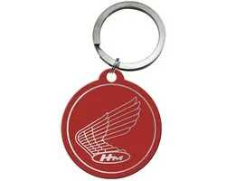 Sleutelhanger Rond Honda - Logo Red