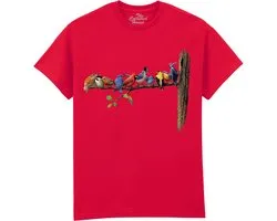 Vogels Birds The Coloured House T-shirt 4XL