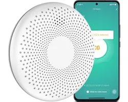 Aroha Smart Connect Combimelder - 10 jaar batterij - Slimme Rookmelder & Koolmonoxidemelder met app Tuya & Smartlife