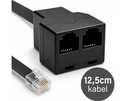 Passieve P1 Splitter 6 Poort met 12,5cm kabel Geschikt voor HomeWizard en P1 Meter - RJ12(v) & 2x RJ12(v) - Wifi Verbruiksmeter Dongle - Laadpaal en Energiemeter