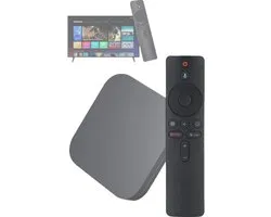 Golden crown - Télécommande vocale Bluetooth de remplacement - Compatible avec Xiaomi Mi Box S TV - Pratique et facile à utiliser - Boîtier ABS - Noir