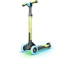 BERG Nexo Kinderstep - Step 3 wielen - Vanaf 2 jaar - Opvouwbaar - In hoogte verstelbaar - Incl. LED-deck + LED wielen - Lime