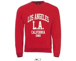 Sweatshirt 2-206 LA California - Rood, xS