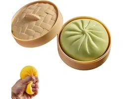 Grappige Knijp Drol - Fidget Squishy - Met Voedselstomer - Giant Squishy Dumpling Squishy - Stressbal - Knijpbal - Squeeze Ball Squeezable - Knijp Speelgoed - Angstverlichting - Anti-Stress Fidget Toy - Squishy - Groente