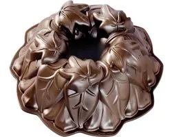 Tulband Bakvorm "Harvest Leaves Bundt Pan" - Nordic Ware | Fall Harvest Bronze