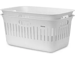 Brabantia Collect-It Wasmand - set van 2 - 40 l - White