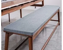 Garden Bench Cushion 2 3 Seater, 90/100/120/cm Sofa Cushion, Non Slip Bench Cushion for Indoor Outdoor Kitchen Dining (90x30x3cm,Grey)
