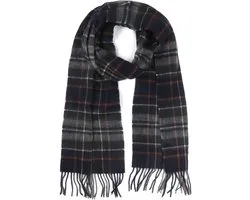 Barbour Sjaal Tartan Lamswol Grijs - Maat - Heren