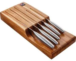 Richardson Sheffield Forme – 5-delig Messenblok voor in de Lade – Ruimtebesparend Design– 13/0 Messenstaal – Sterk, Duurzaam & Betrouwbaar-Cadeauverpakking