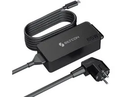 Chargeur USB C Siltcon® 65 W - Convient pour Lenovo, HP, Dell, Asus, Acer - Chargeur USB C - 15 W, 45 W, 65 W - Universel Ordinateurs portables, Tablettes et téléphones - Câble de 3 mètres
