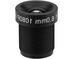 6mm CCTV Camera Lens met M12 x 0.5, Brede Hoek, IR Ondersteuning, 2 Megapixels, Veiligheidscamera, Beveiligingscamera