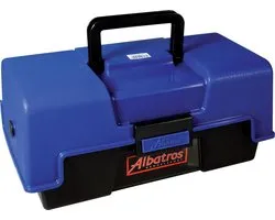 Albatros Viskoffer - Met 2 Laden - 36 x 18 x 17 cm - Blauw