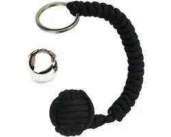 Apenvuist Sleutelhanger Paracord Zelfverdediging Zwart