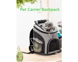 Huisdier van de Hond Rugzak, Hondendraagtas tas met Mesh voor Medium grote honden Katten, Puppy Backpack Carrier draagbare reistas voor wandelen, reizen Outdoor (L, Groen upgraden)