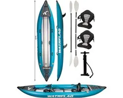 Watrflag Opblaasbare dropstitch Tandem Touring Kayak 420 SET 420 cm