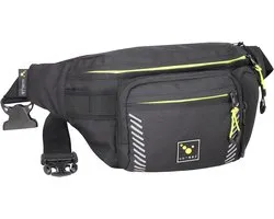 tee-uu Figo Pro Belt Bag Red Black for Service or Private Use Bottle Holder with Fuse Padded Back, Black, Waist Bag