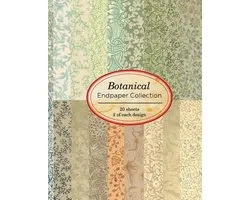 Vintage Papers for Collage and Paper Crafting- Botanical Endpaper Collection