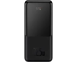 Baseus Power Bank 10000MAH Elf - Type C - 22,5W Met Type C En Bliksemkabels (PPJL010001) Zwart
