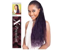 Victoire Expression Super X-pression Ultra Braids Hair Extension- Nep/ Vals Haar Nummer  Color 6 - Extensions Meche X pressions Kanekelon - Haar Extention Bruin  Zwart voor Vlechten Nep Haar om in te Vlechten Nep Haar voor Kinderen en Volwassen