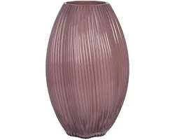Clayre & Eef Vaas Ø 17x27 cm Roze Glas