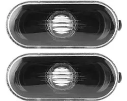 2pcs Car Side Marker Turn Signal Warning Light with Black Lamp CoverCompatible With Bora/Golf 4/MK4 - ShopVlot