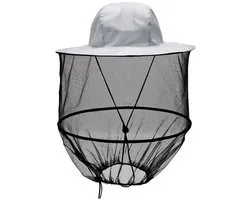 Dailygoods - Klamboe Hoed Bug Imker Bee Keepers Hoeden Muggen Sneldrogend met Brede Rand, Zonnebescherming Insect Hoeden met Netting Insect Bug Mosquito Cap Netto voor Buiten, Wandelen, Kamperen, Vissen