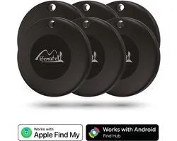 Lifemate Life Tag Duo - Compatibel met iOS Zoek mijn of Android / Google Vind Plek - Android Bluetooth Tracker - Apple Bluetooth Tracker - 100 dB - Tracker Apple iPhone & Android - 6 Pack