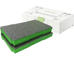 Shadow Foam Systainer SYS3 L Schuiminzetstukken [Twin Pack] Schuiminzetstukken voor Festool en TANOS SYS3 L systainers | Gereedschapsorganisatie, Kaizen, 5s, Gereedschapsopslag en opbergdozen (50 mm