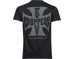 WCC- West Coast Choppers -T-shirt Iron -Cross Solid Black