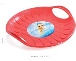 vom Pullach Hof Glijplaat Speed Sneeuwplaat Schijf Glijbaan Plate Glijbaan Sneeuw Slee Bob UFO Groot glijvlak (rood)