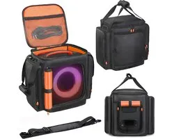 Draagtas/Opbergtas Compatibel met JBL Partybox Encore Essential/Essential 2 Draagbare Speaker Reisbeschermhoes/Opbergtas met Zakjes voor Oplader, Microfoon Accessoires
