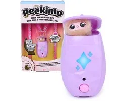 Spinmaster Peekimo - Interactief Elektronisch Huisdier in Paars - Draagbaar Speelgoed met 100+ Reacties en Verzamelaccessoires - Cadeau voor Kinderen vanaf 5 Jaar