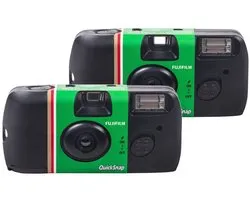 Fujifilm QuickSnap Fashion IV Flash Dual 35mm Appareil photo jetable Pack de 2, 27 poses