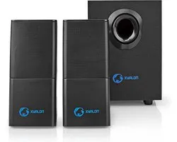 Nedis Gaming Speaker – 2.1 kanaals – 30W – USB – 3.5 mm – Zwart