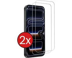 Protection d'écran en Glas trempé pour iPhone 17 Pro Max avec encoche fermée - Protection d'écran en Tempered Glass pour iPhone 17 Pro Max - Lot de 2