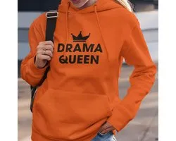 Sweat à capuche orange Jour du Roi Drama Queen L