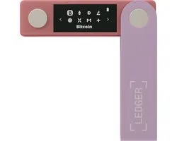 Ledger - Nano X - portefeuille matériel - sécuriser et gérer votre portefeuille de cryptomonnaies Bitcoin et NFT en déplacement - Bluetooth - rose pastel