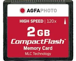 AgfaPhoto Compact Flash, 2 Go de mémoire flash CompactFlash 2 Go