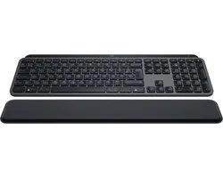 Logitech MX Keys S, Taille réelle (100 %), RF sans fil + Bluetooth, Commutateur de touche « ciseaux », AZERTY, LED, Graphite