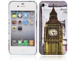 Coque Cadorabo pour Apple iPhone 4 / 4S avec impression LONDON - BIG BEN - Coque de protection rigide au design tendance