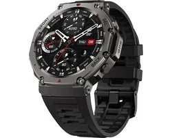 WizBay Premium Select® Smartwatch 1.43 AMOLED - Bellen - GPS - Altitude Luchtdruk Meter - Kompas - AI Voice Assist - Hart Monitor - Multi Sport Modi - Slaap - Message - Smartwatches - Zwarte Case - Zwarte TPU Band